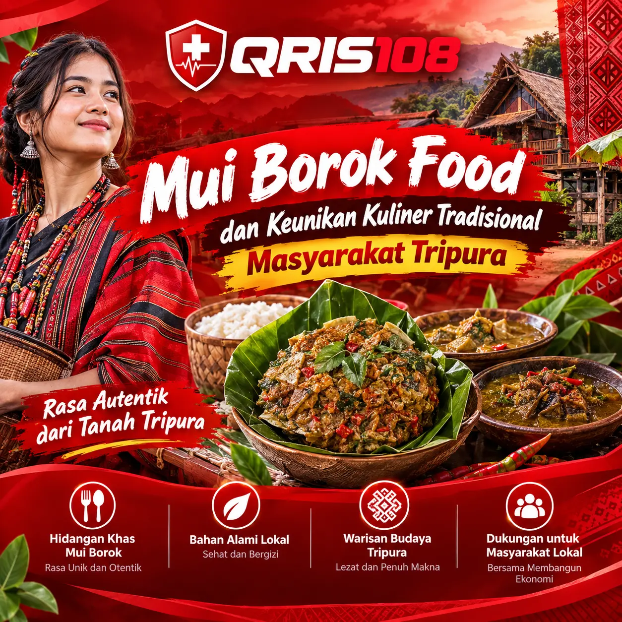 QRIS108: Mui Borok Food dan Keunikan Kuliner Tradisional Masyarakat Tripura